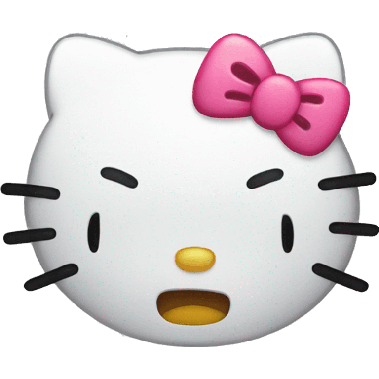 crying hello kitty emoji