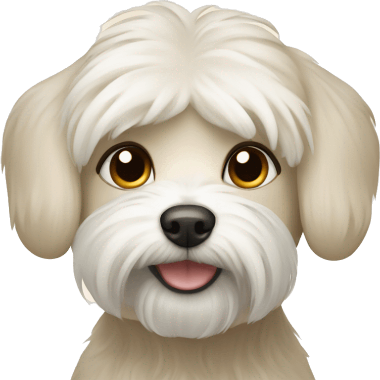 A beige Maltese dog emoji