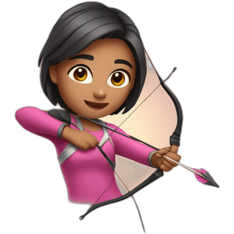 Girl with bow and arrow  emoji