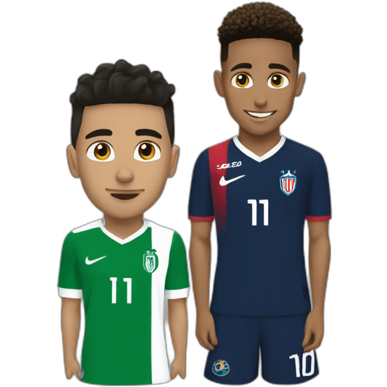 Hakimi et neymar emoji