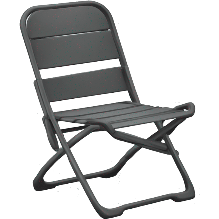 steel folding chair, closed emoji