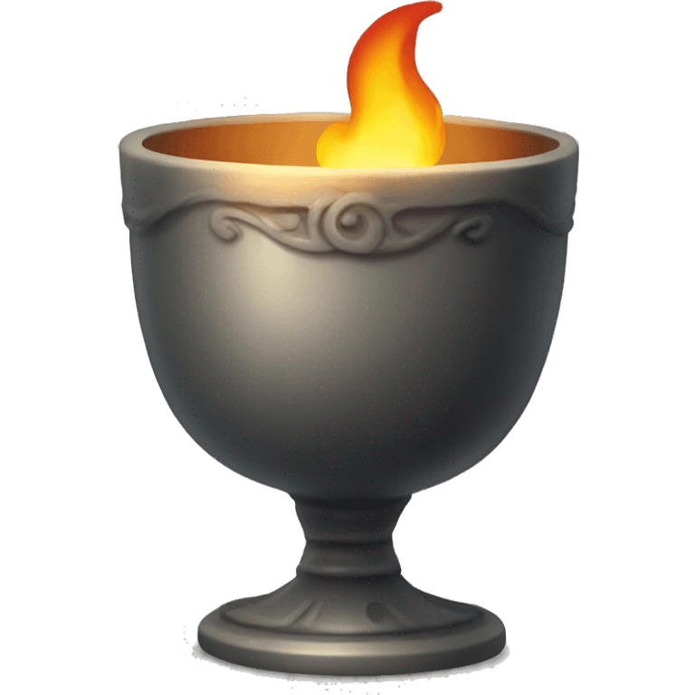 goblet with flame emoji