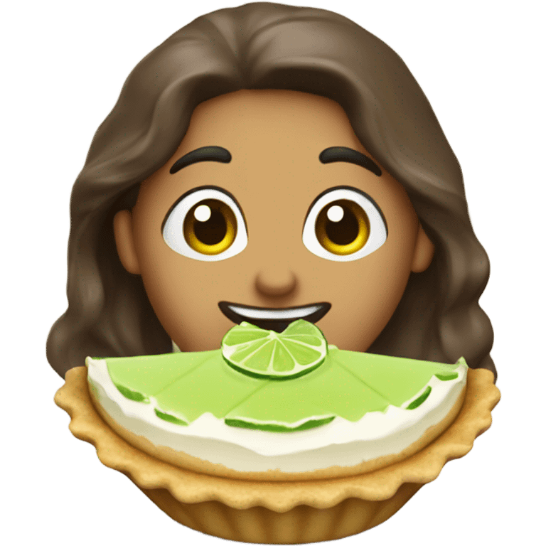 Key lime pie emoji