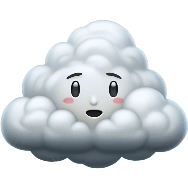 Cinematic Realistic Nimbus Emoji, Dark and foreboding, with thick, heavy clouds swirling ominously in the sky. The clouds are dense with rain, ready to pour down as the atmosphere charges with energy and anticipation. Soft glowing outline, capturing the essence of stormy tension and impending rain in a dense nimbus cloud! emoji