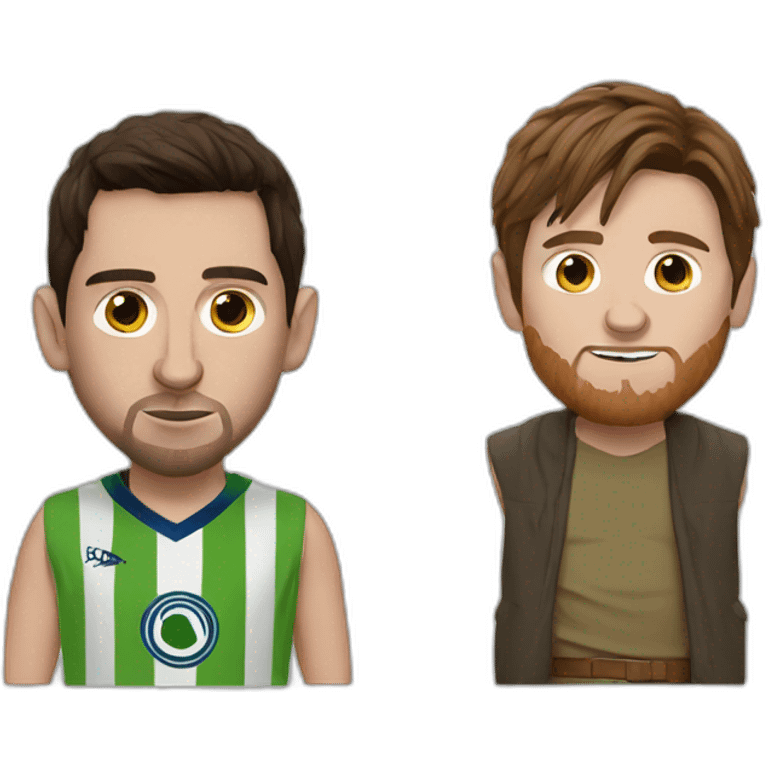 Messi and yoda emoji