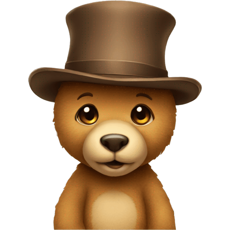 teddy bear in a hat emoji