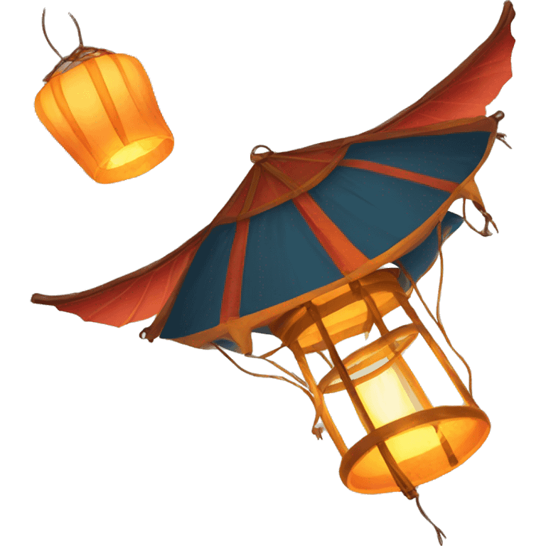 Flying lanterns emoji