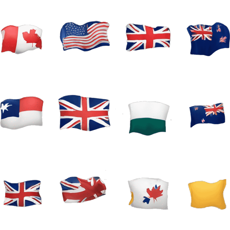 United Kingdom. Canada. United States. Australia. New Zealand. emoji