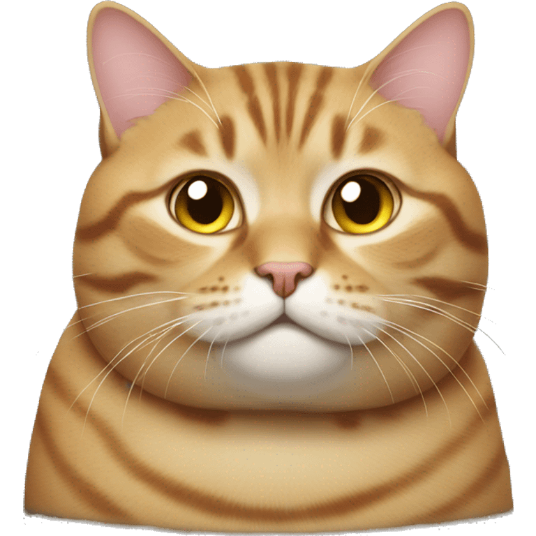 fat tabby cat emoji