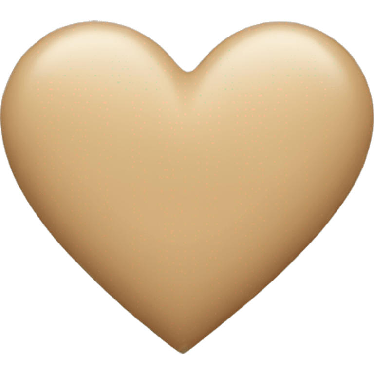 Beige heart emoji