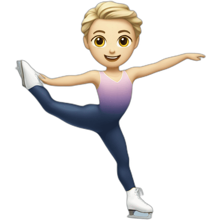 Biellmann figure skating emoji