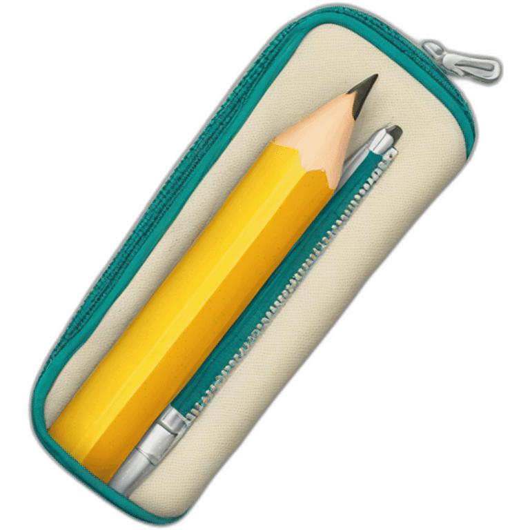 pencil case with zipper emoji