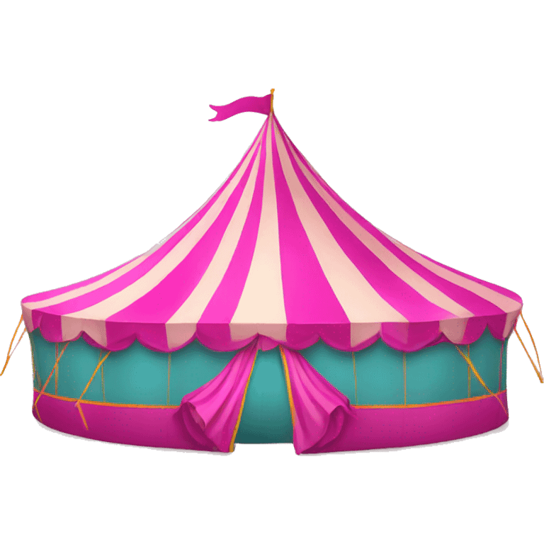 pink carnival tent emoji