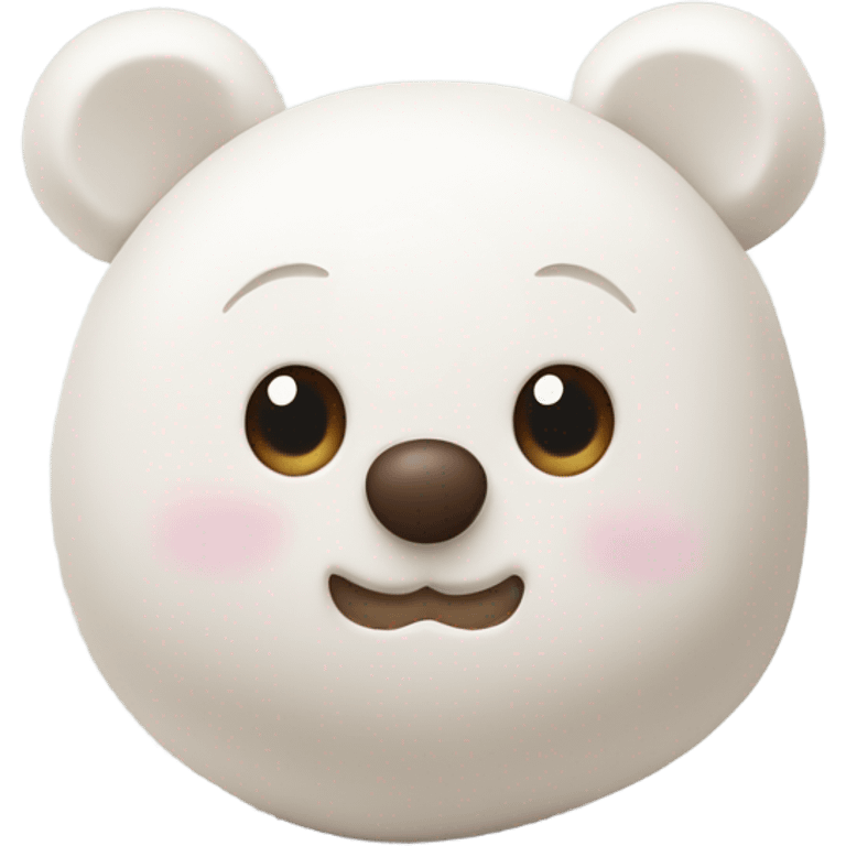 Bear-shaped marshmallows emoji