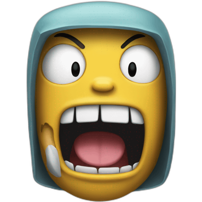 jake from adventure time screaming emoji