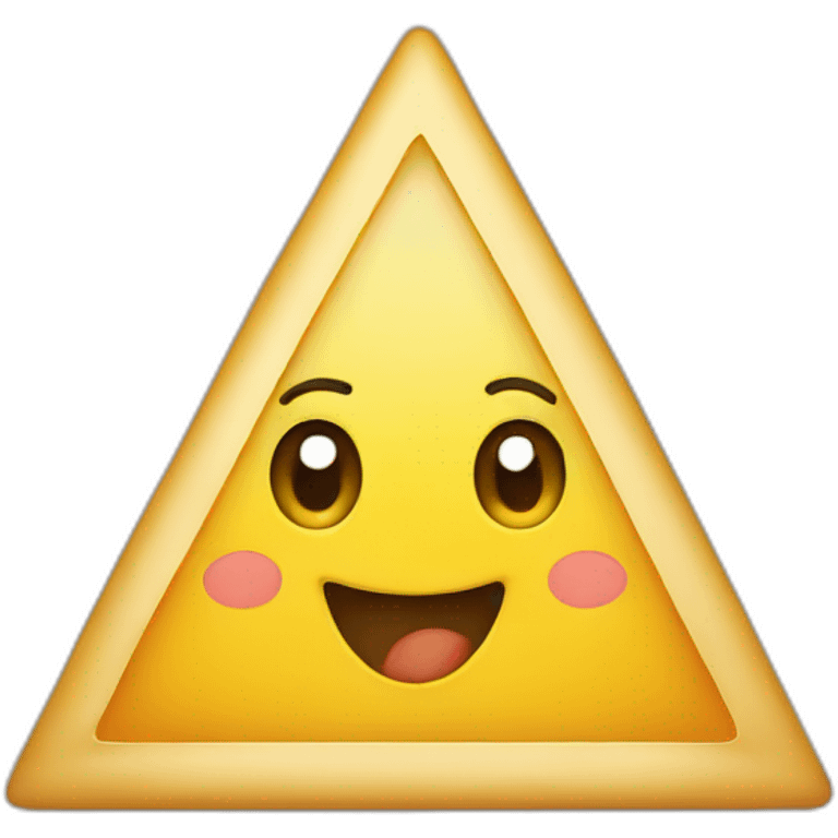 smiling triangle emoji