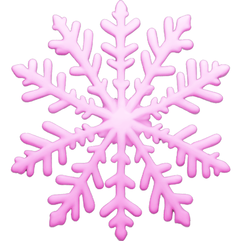 pink snowflake  emoji