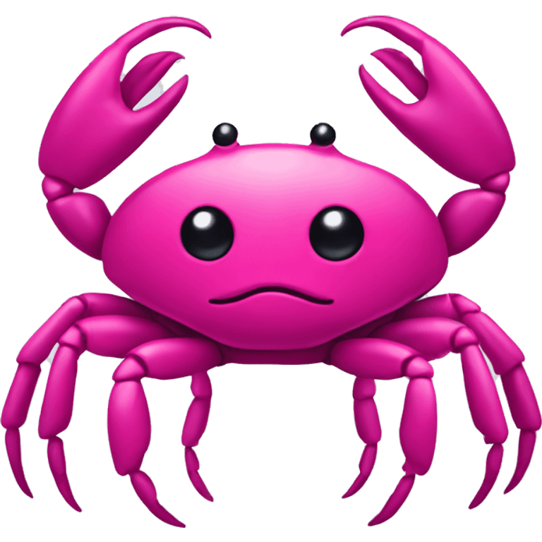 Cute fuchsia crab emoji