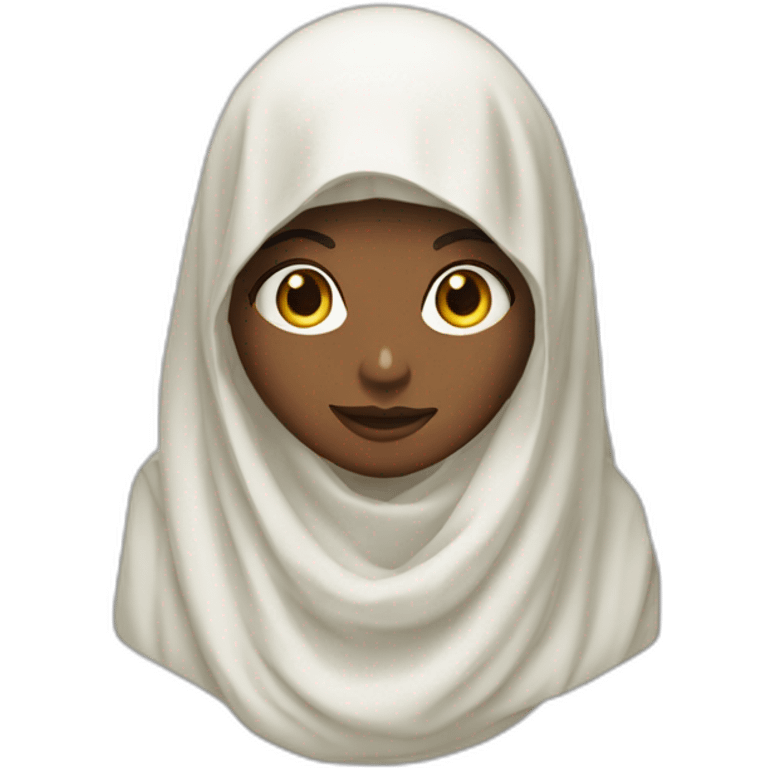 Hanaa blanc voilée légiférer emoji