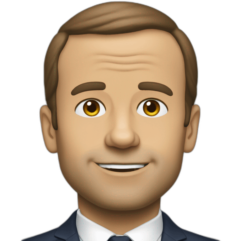 macron simpson like emoji