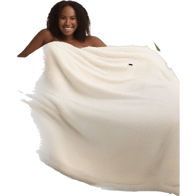 Cream barefoot dreams blanket emoji