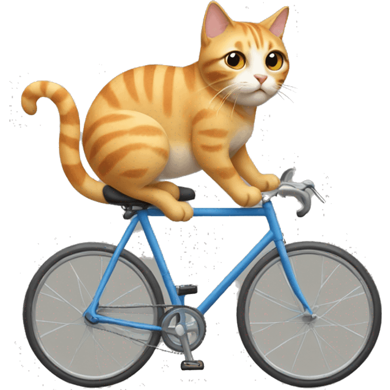 Cat on a bicycle  emoji