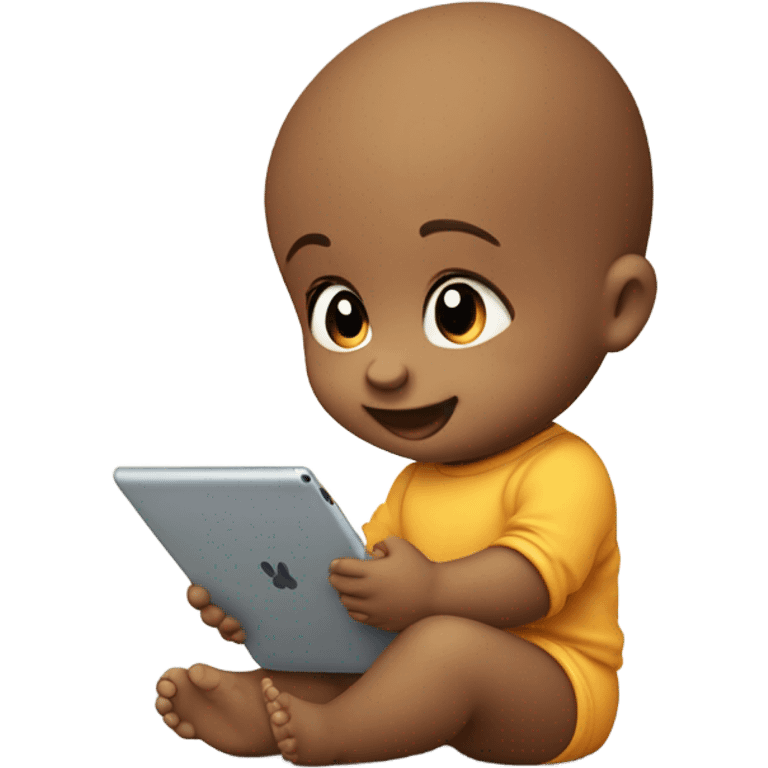 iPad baby emoji