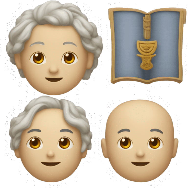 庄子，瘦削长须，智慧飘逸，一位古代哲学家,中国 emoji