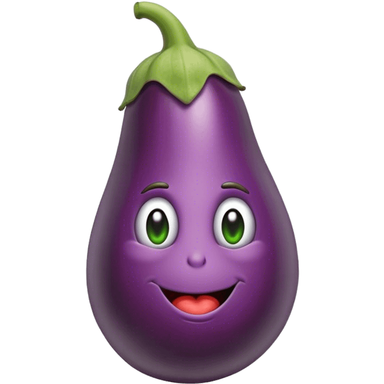 Freaky eggplant emoji