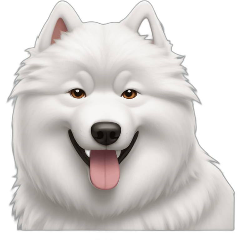 Samoyed mad emoji