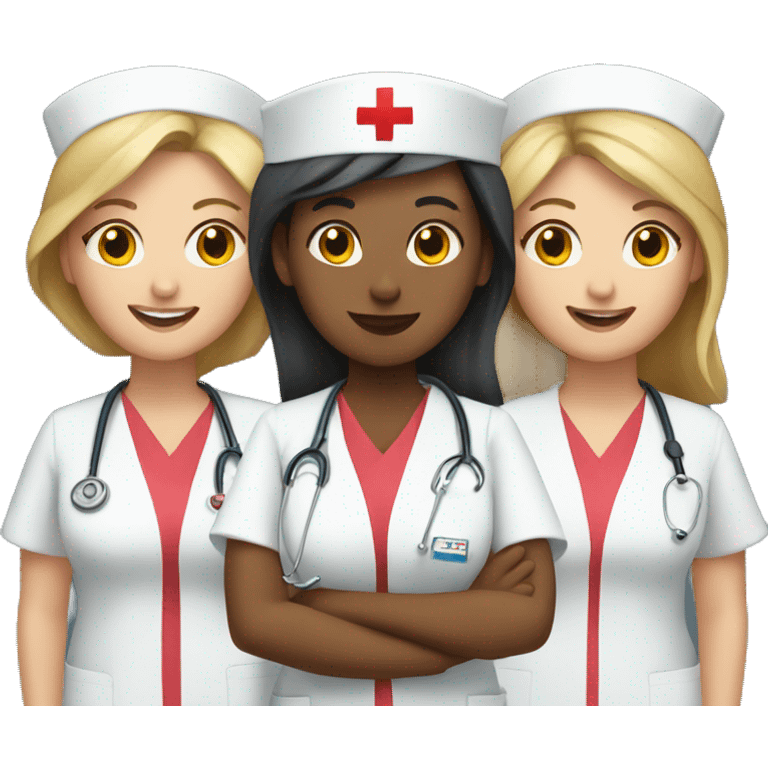 a group of nurses  emoji