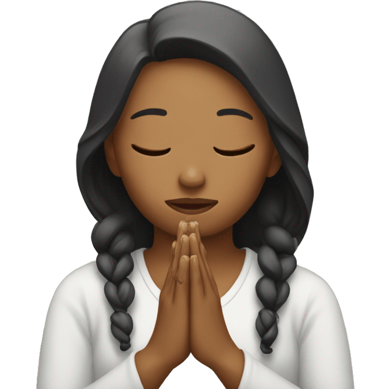 Woman praying emoji