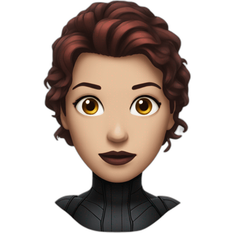 head Black Widow marvel emoji