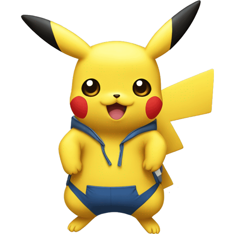 Pikachu en tenue de plongée  emoji