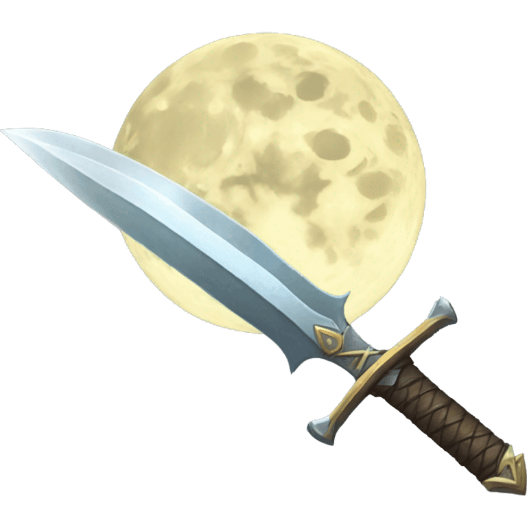 full moon sword emoji