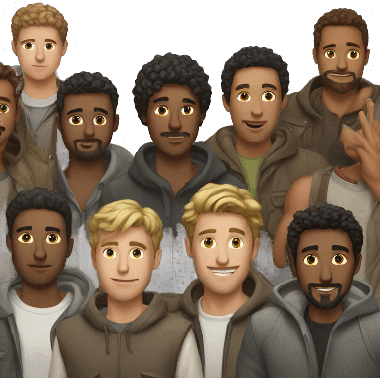 group of guys emoji