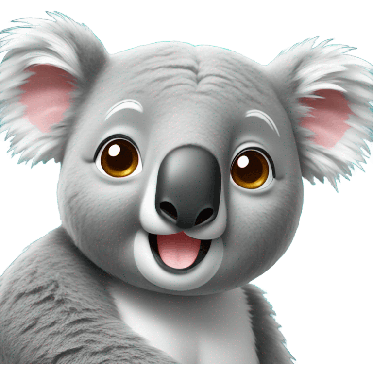 Koala with a moustache emoji