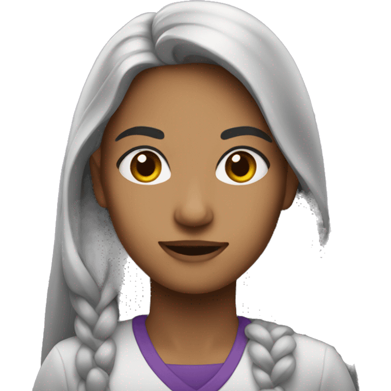 Una morada  emoji