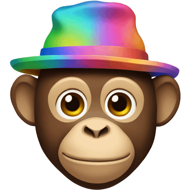 Monkey wearing a hat emoji