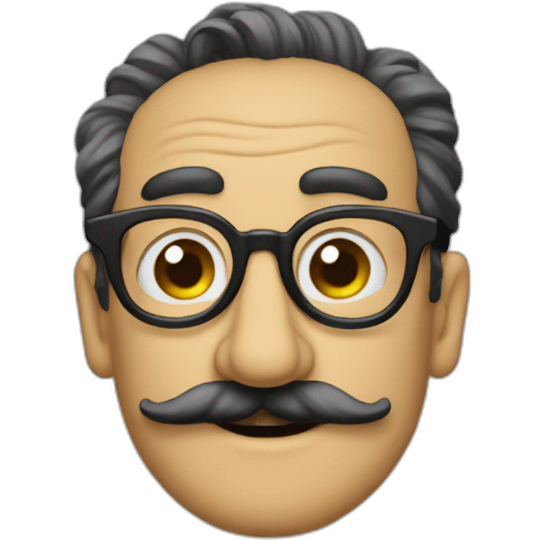 Lunettes groucho emoji