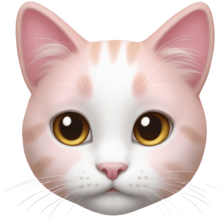 white paw paw cat soft pink emoji