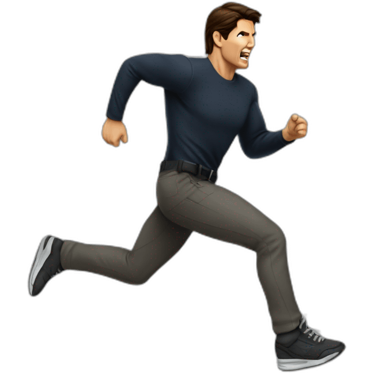 tom cruise on the run emoji