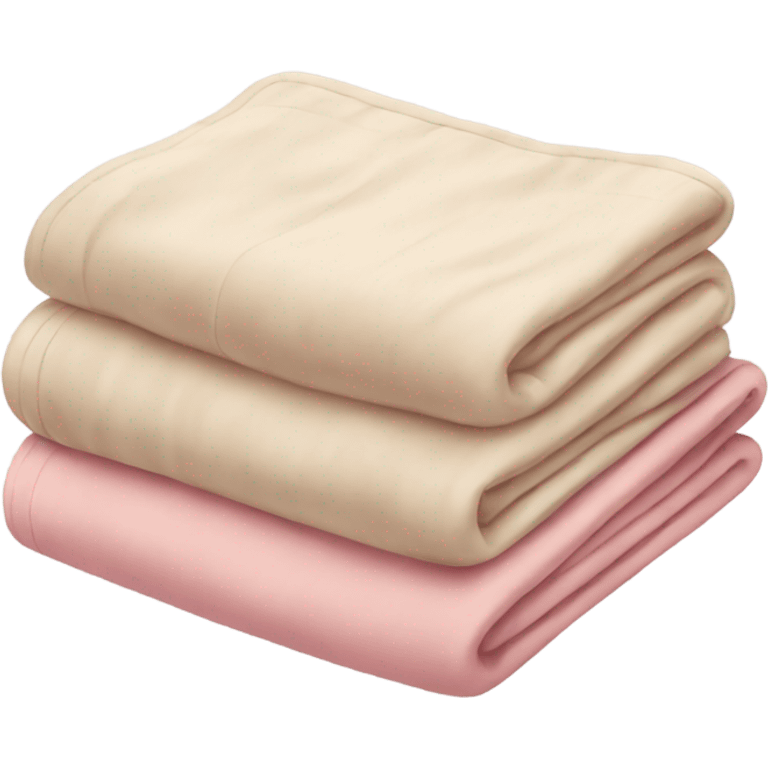 beige pink blanket pile emoji