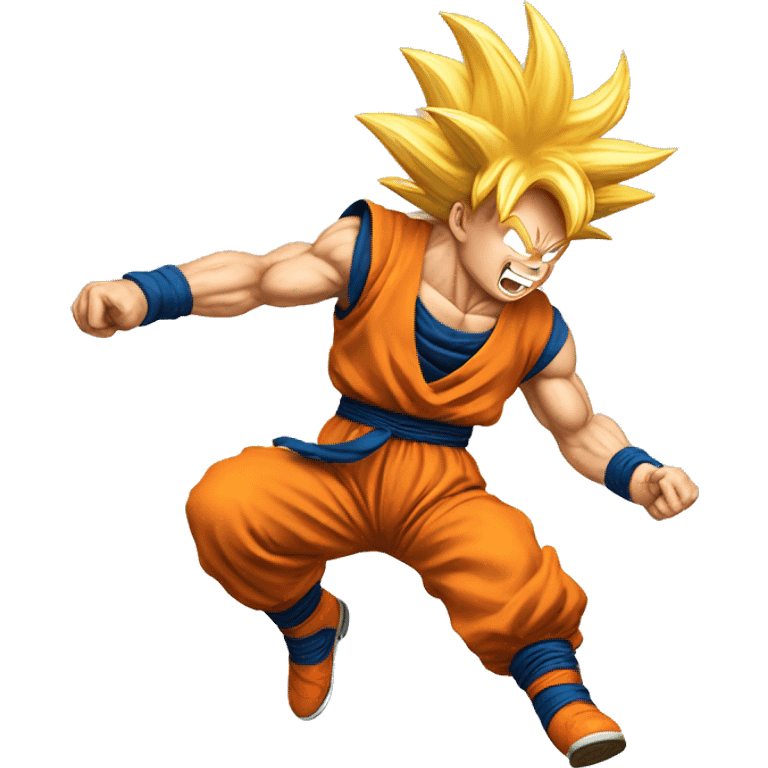 Goku jumping emoji