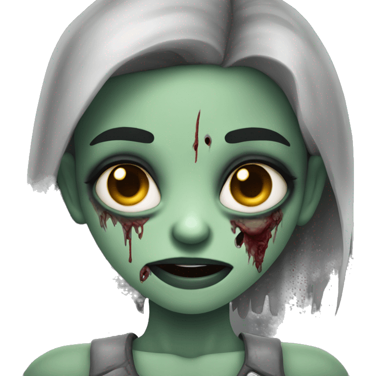 heart eyed female zombie emoji