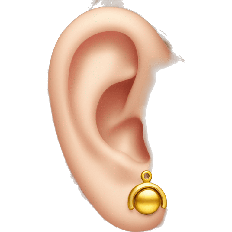 ear piercing gold emoji