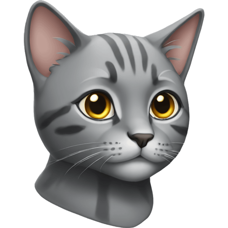 Grey kat emoji