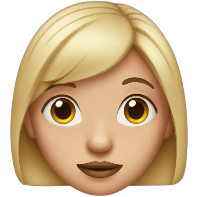 girl with pig nose emoji