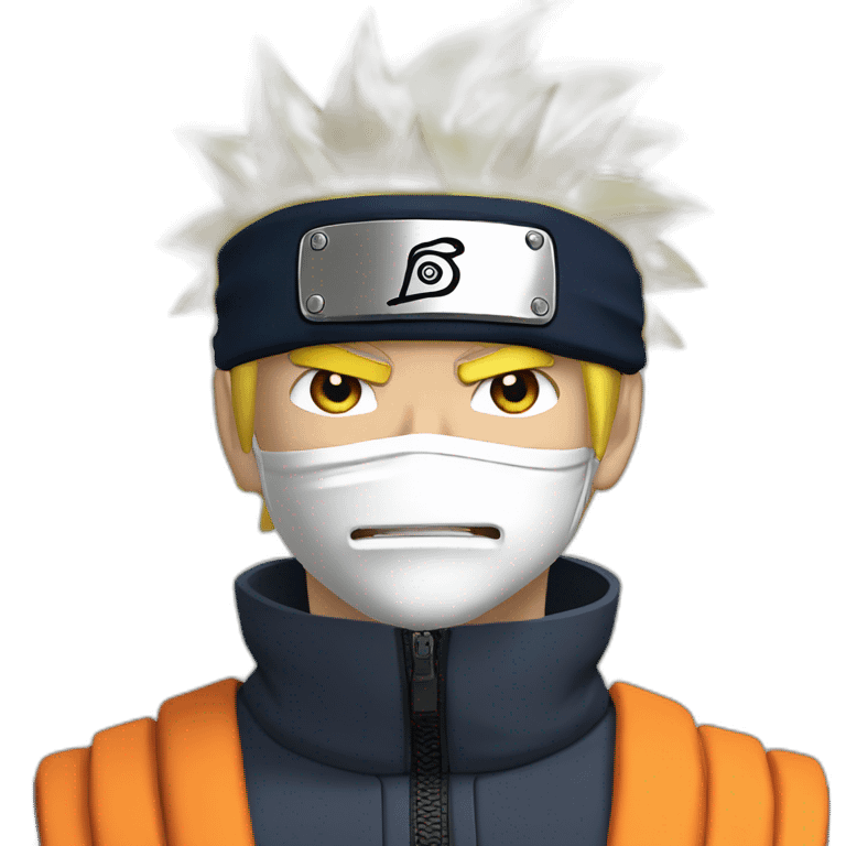 Naruto qui embrasse san goku emoji