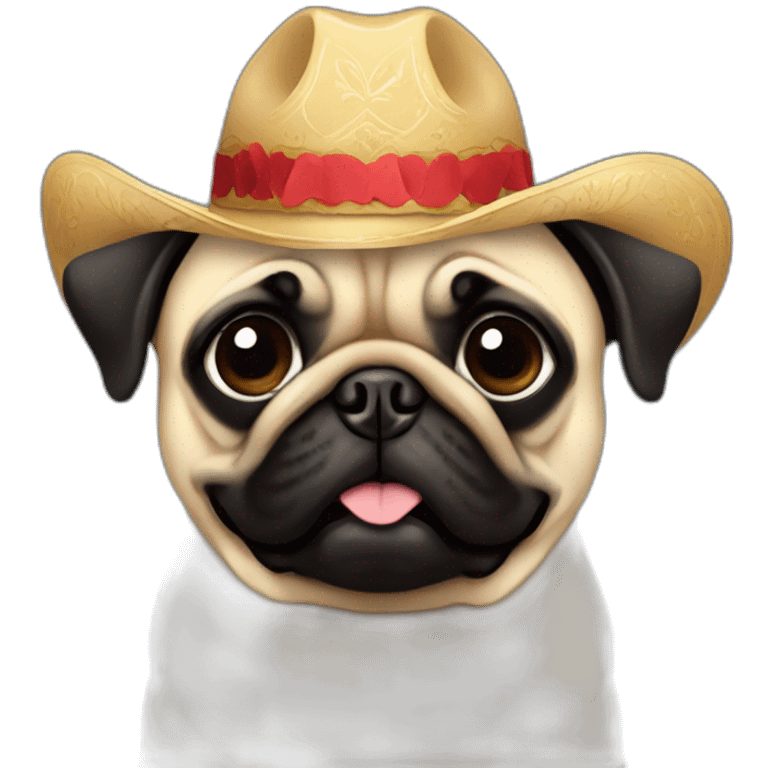 Pug mariachi emoji